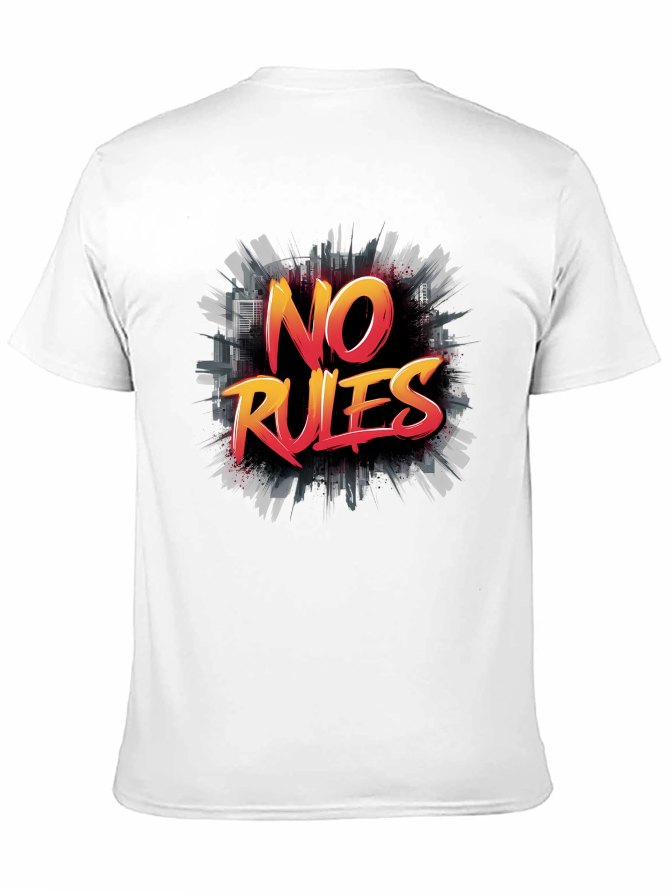 No Rules Graphic Tee - Mens Black T-Shirt