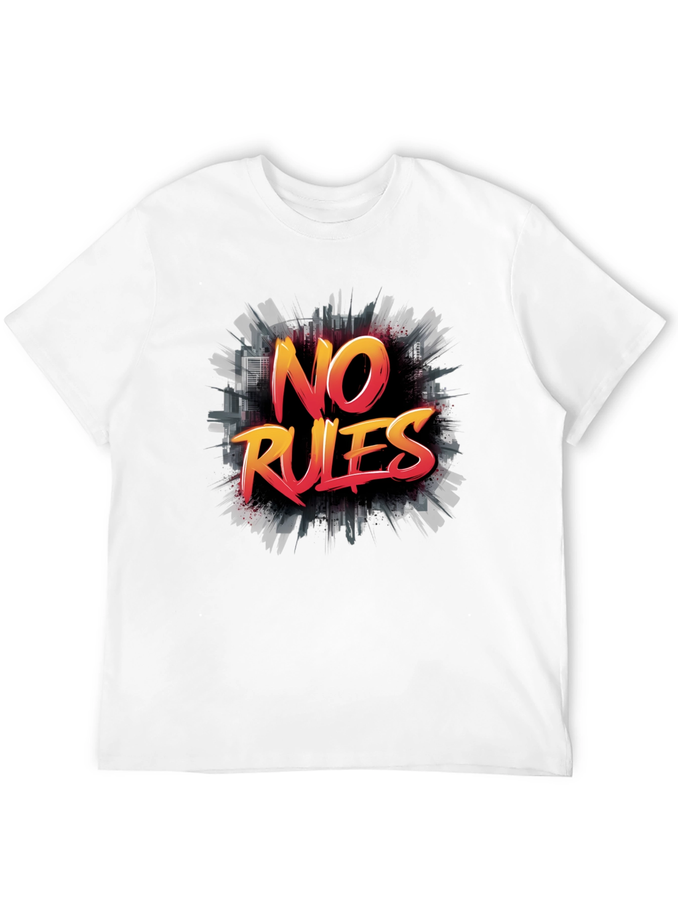 No Rules Graphic Tee - Mens Black T-Shirt