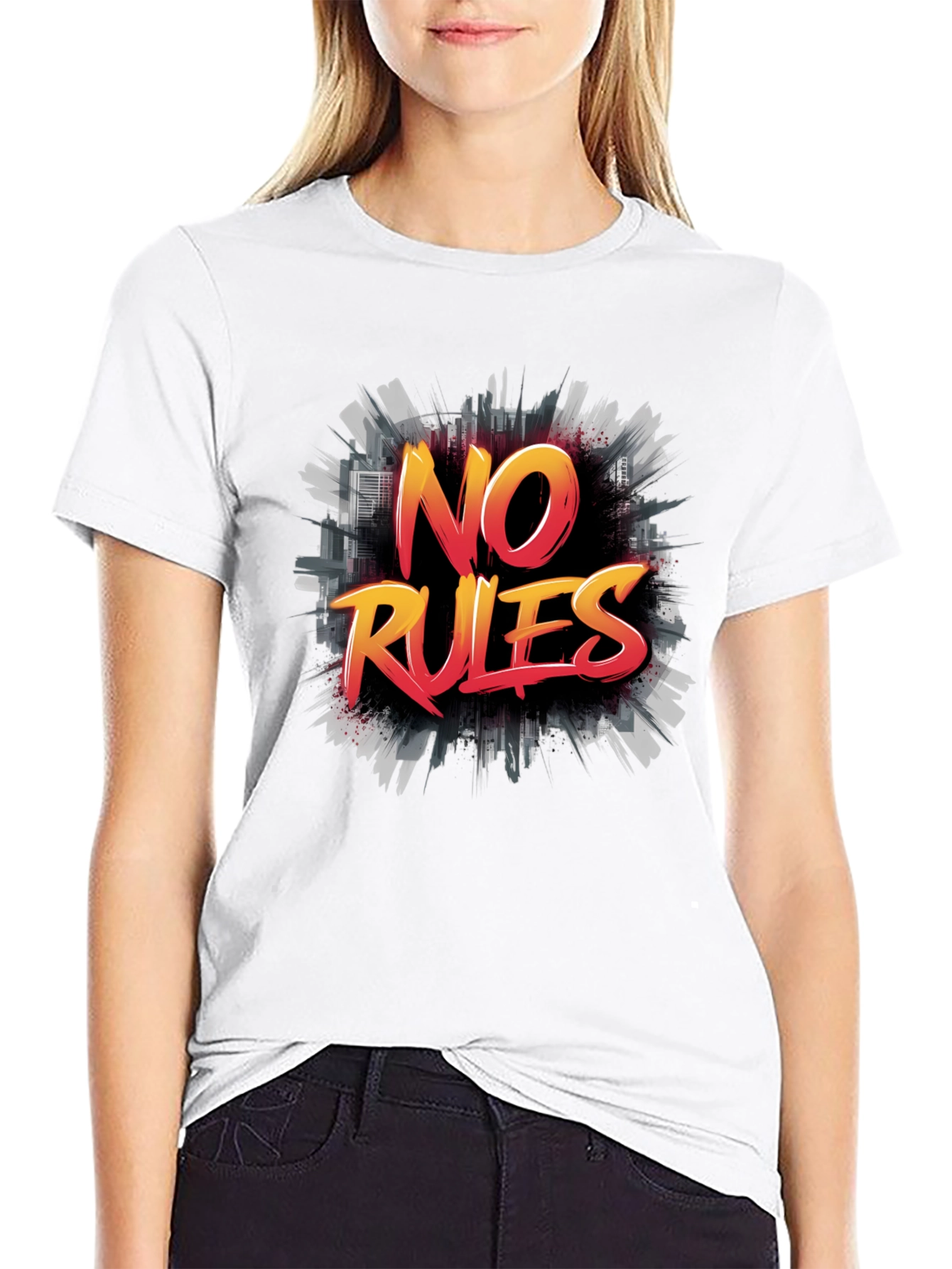 No Rules Graphic Tee - Mens Black T-Shirt
