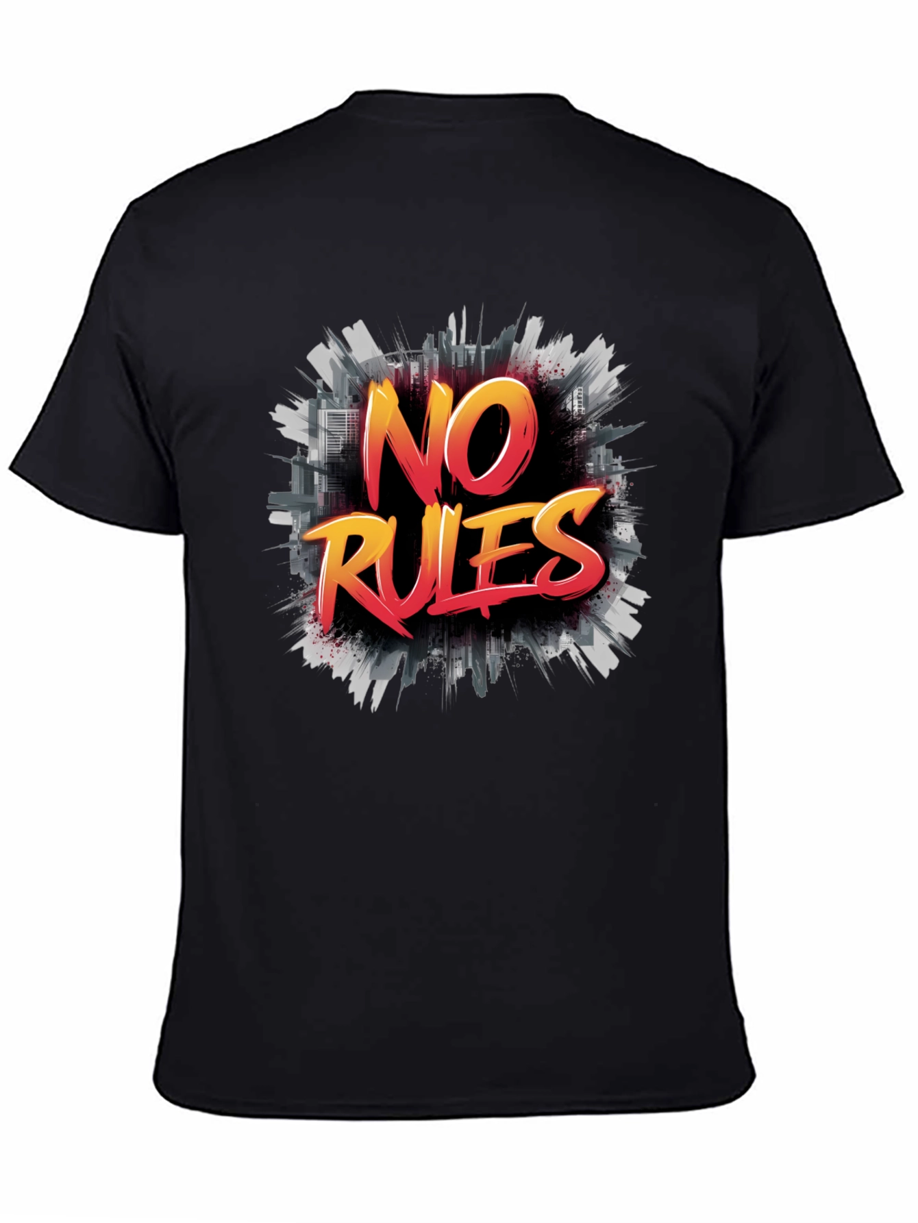 No Rules Graphic Tee - Mens Black T-Shirt
