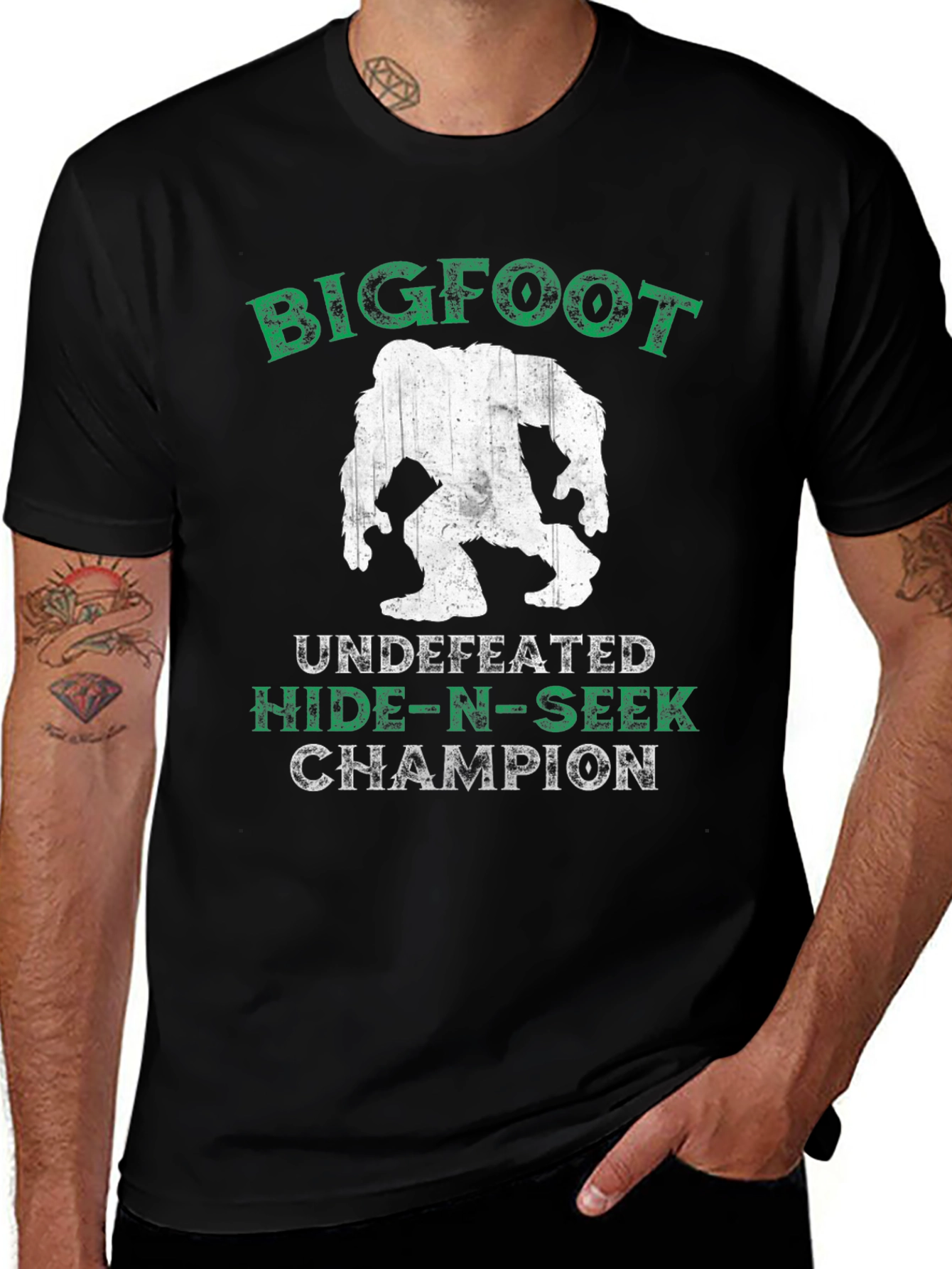 Bigfoot Hide-n-Seek Champion Graphic T-Shirt