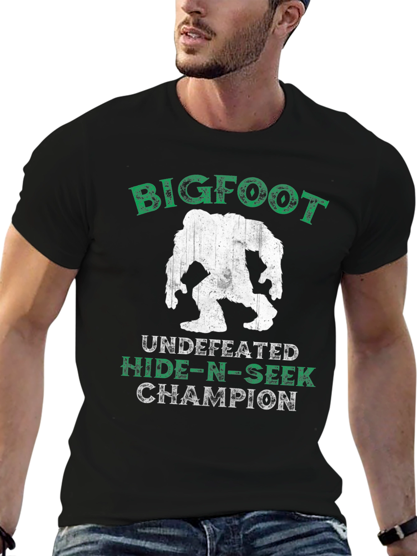 Bigfoot Hide-n-Seek Champion Graphic T-Shirt