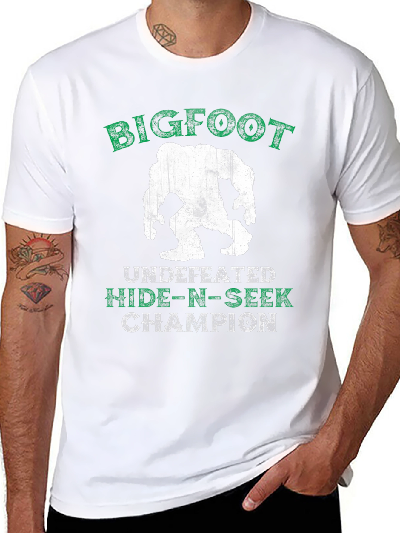 Bigfoot Hide-n-Seek Champion Graphic T-Shirt