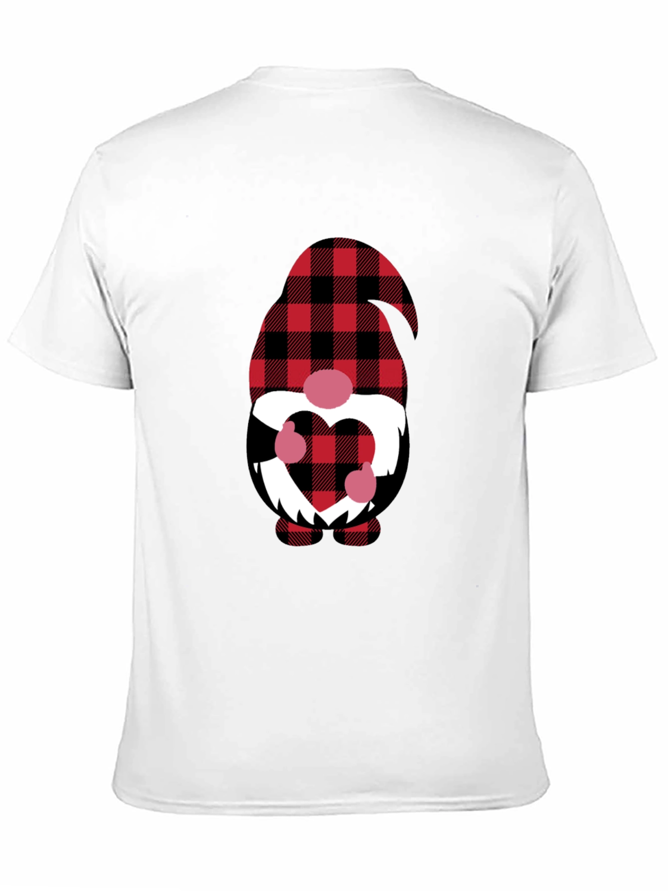Plaid Gnome Valentines Day T-Shirt