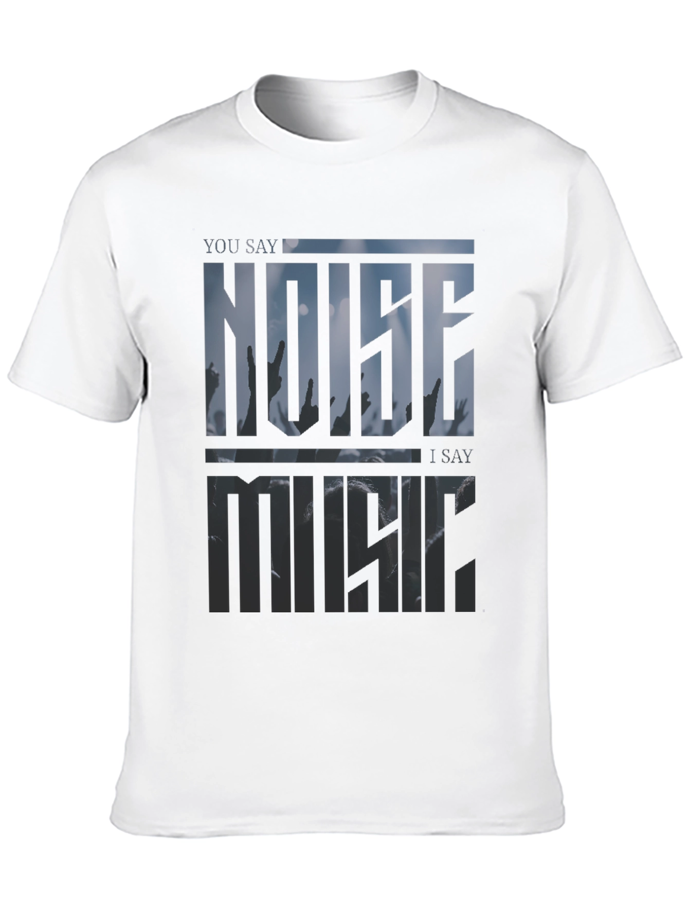 Noise Music Graphic Tee - Modern Style