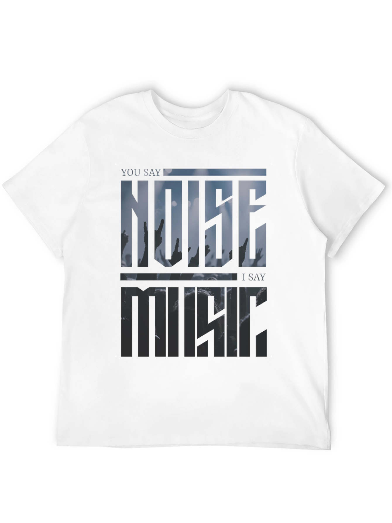 Noise Music Graphic Tee - Modern Style
