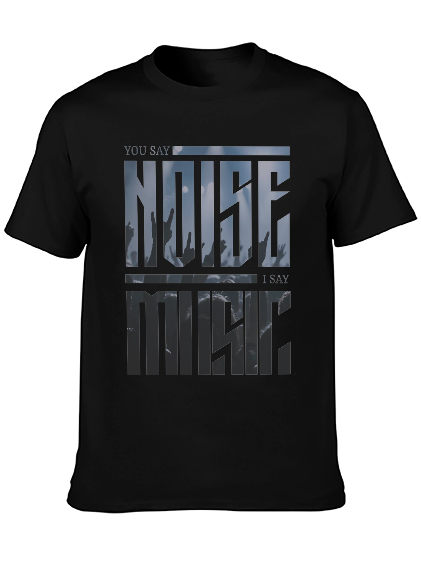 Noise Music Graphic Tee - Modern Style