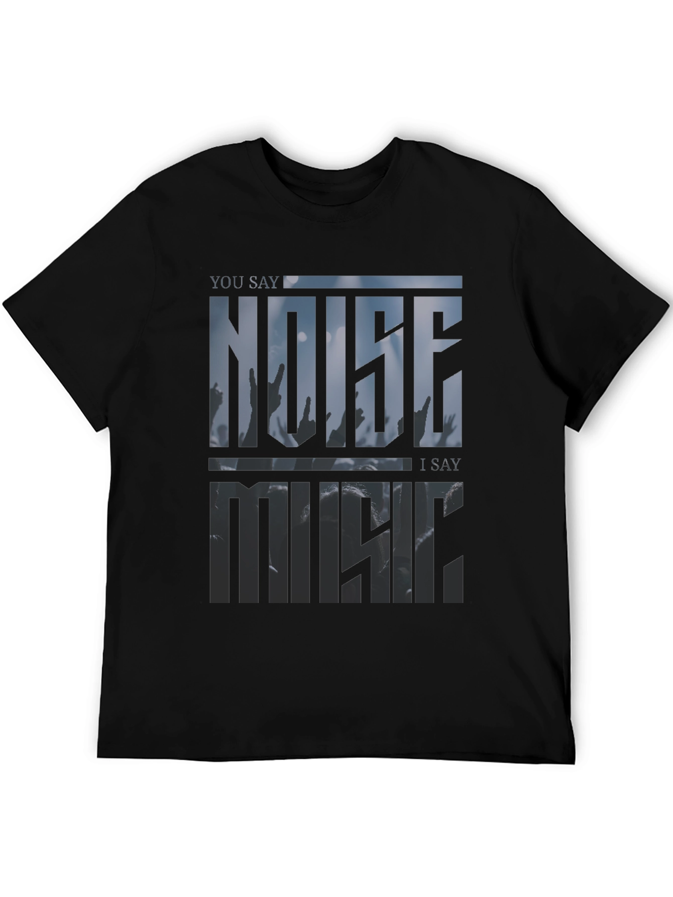 Noise Music Graphic Tee - Modern Style