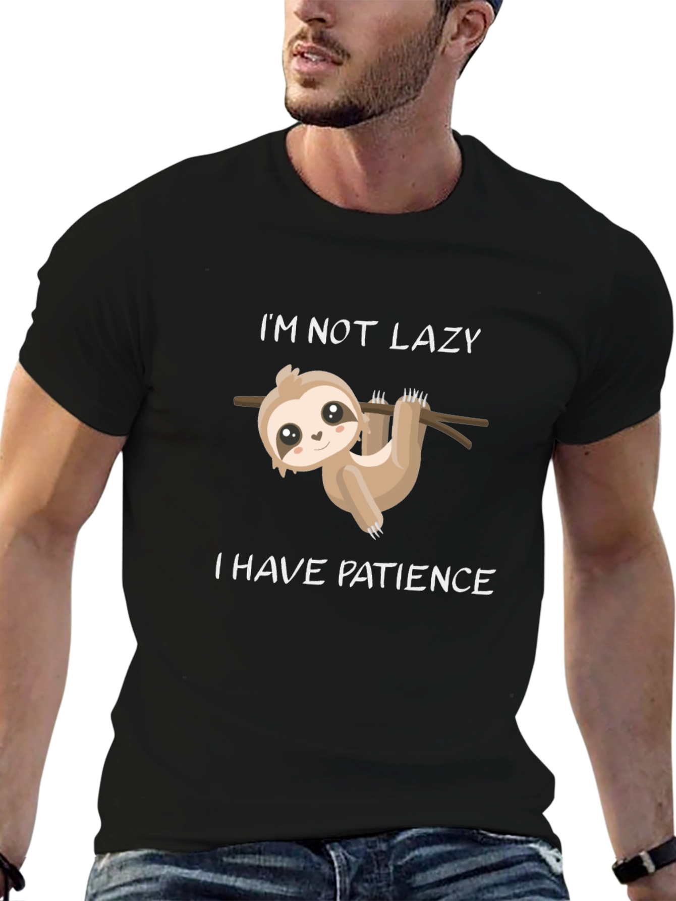 Patience Sloth T-Shirt - Funny Lazy Humor Tee
