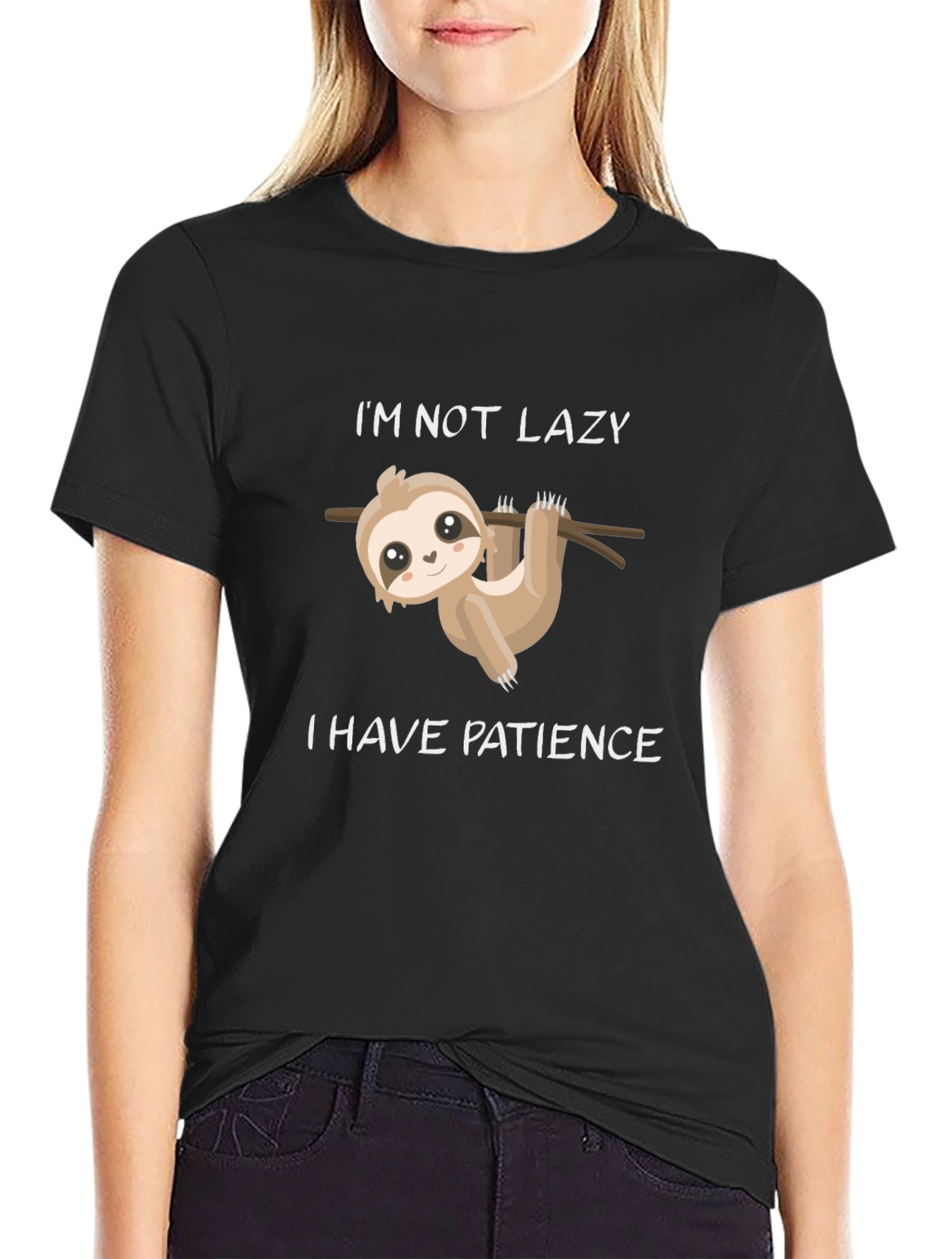 Patience Sloth T-Shirt - Funny Lazy Humor Tee