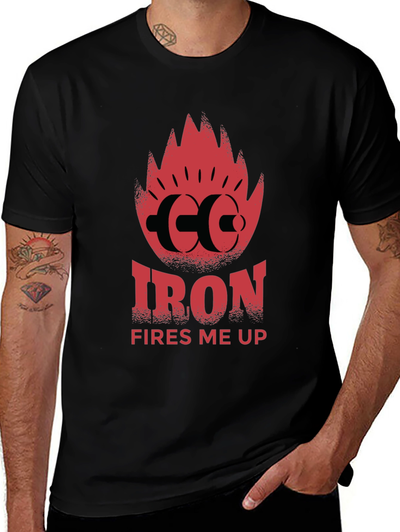 Iron Fires Me Up Graphic T-Shirt