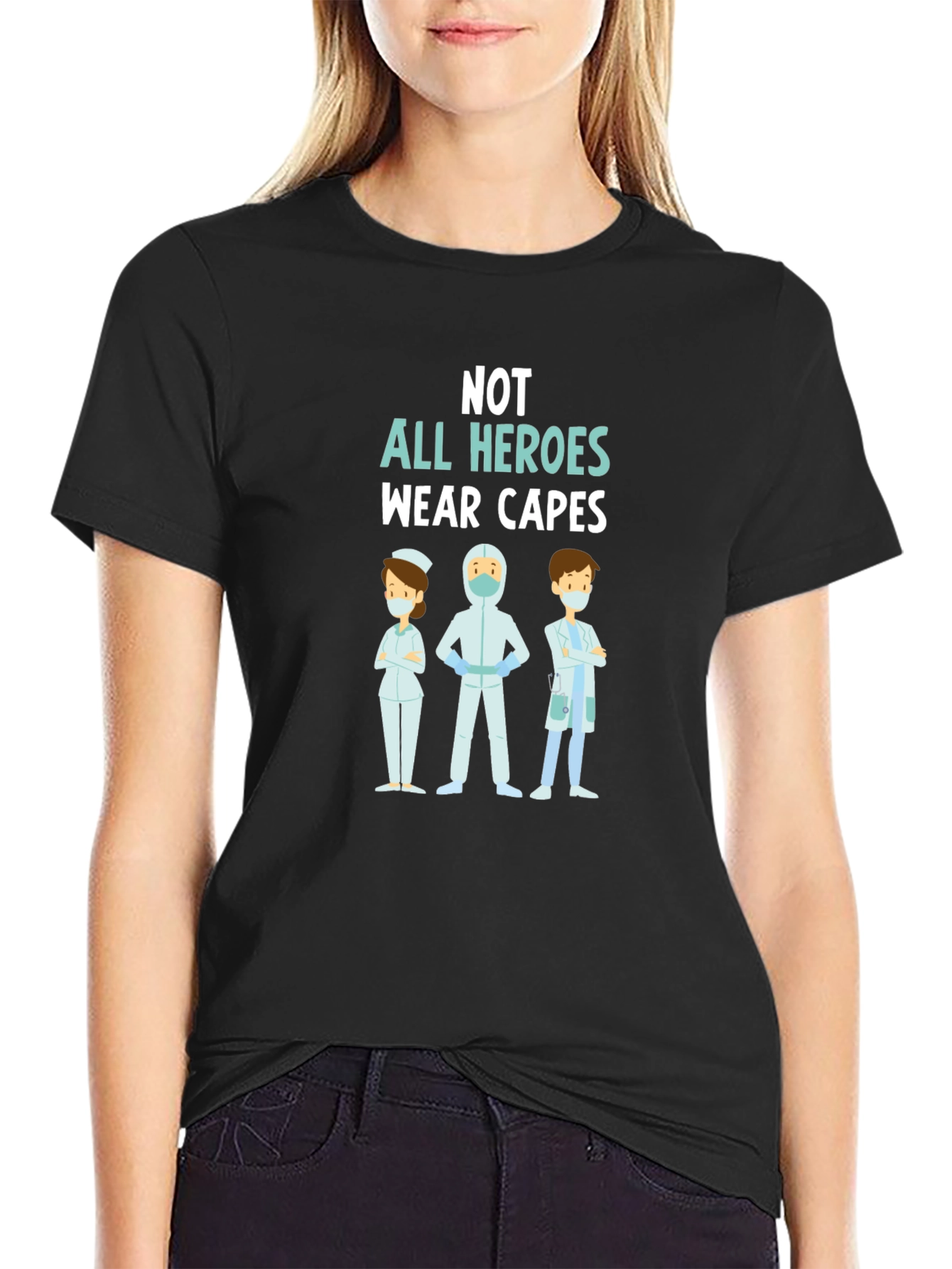 Heroes Wear Scrubs T-Shirt Healthcare Hero Tee
