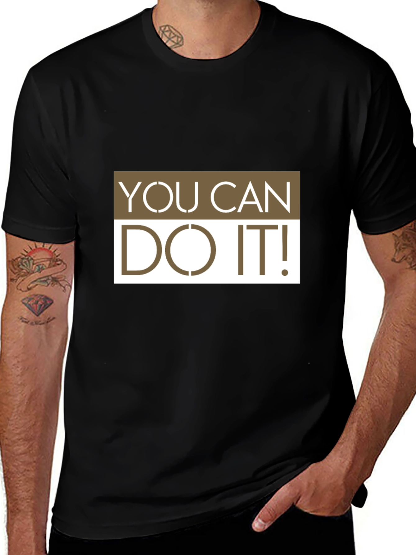 Motivational You Can Do It! Graphic T-Shirt