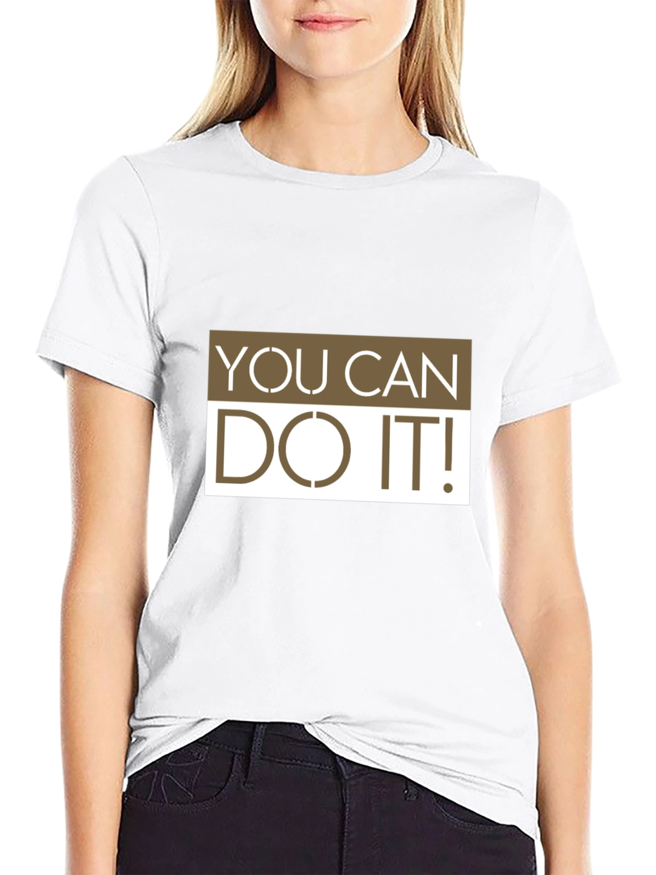 Motivational You Can Do It! Graphic T-Shirt