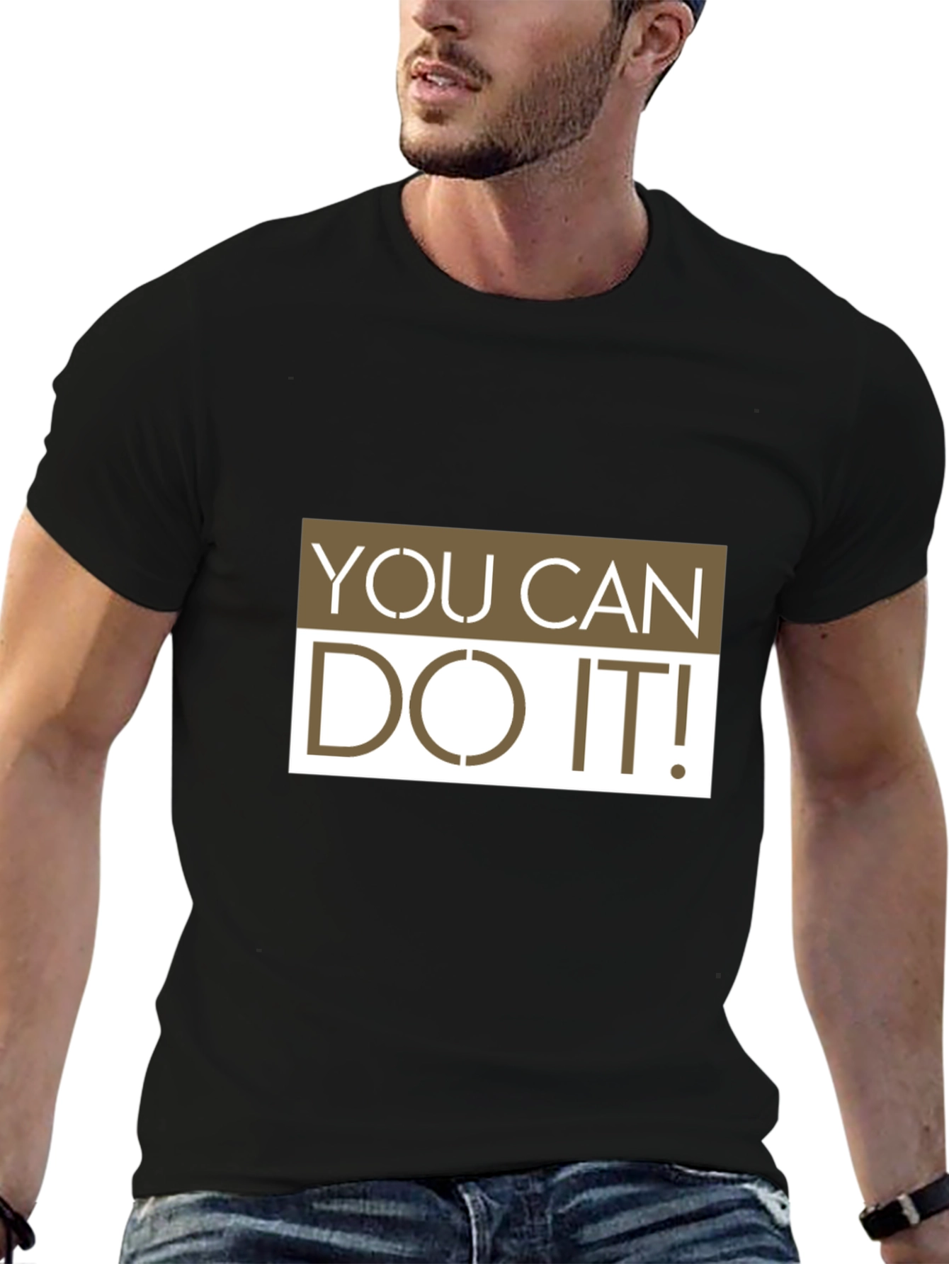 Motivational You Can Do It! Graphic T-Shirt
