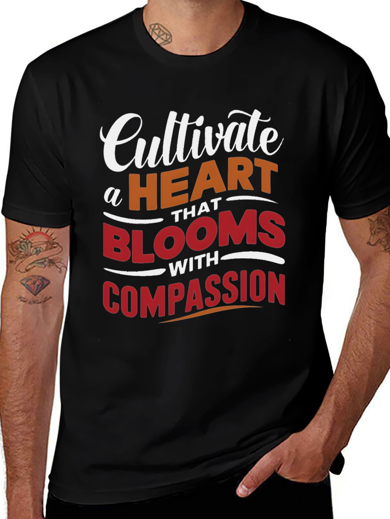 Cultivate Compassion T-Shirt - Inspirational Design
