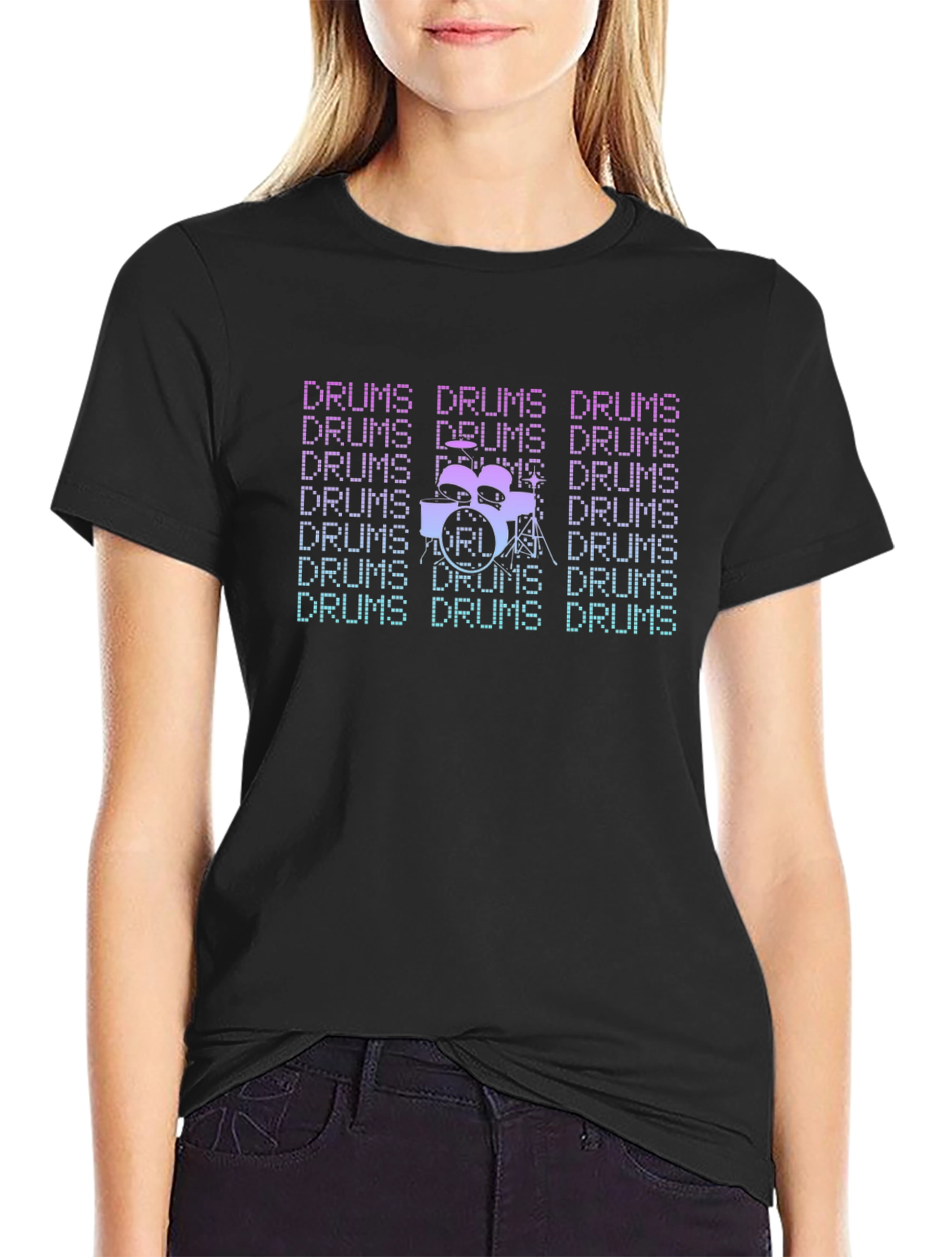 Drums T-Shirt: Retro Style