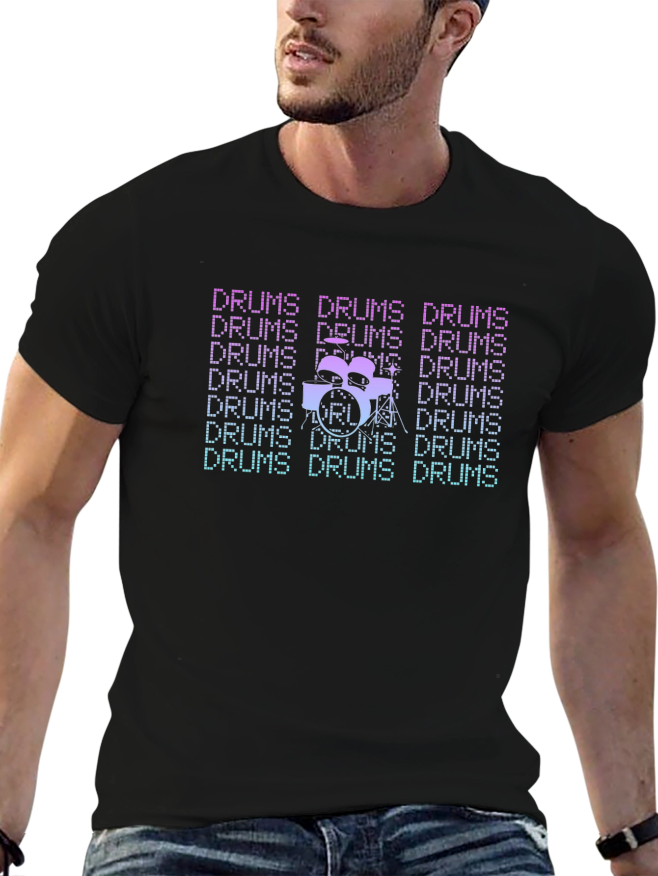 Drums T-Shirt: Retro Style