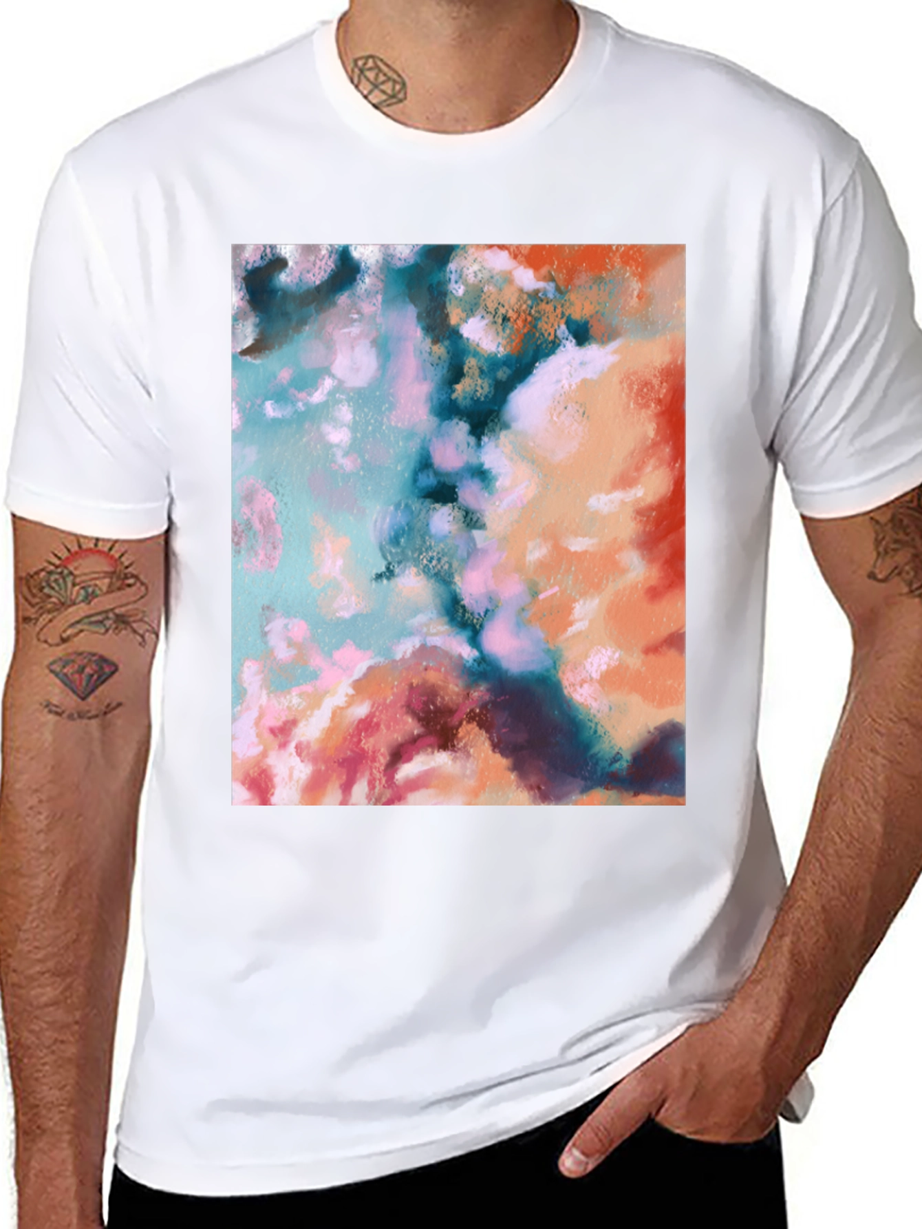 Abstract Art Graphic Tee - Modern Comfort