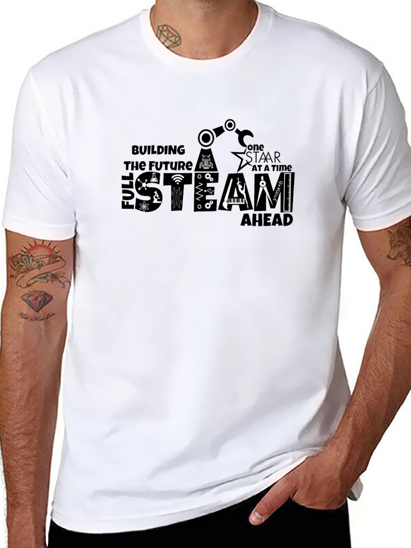 STEAM Ahead T-Shirt - Building the Future