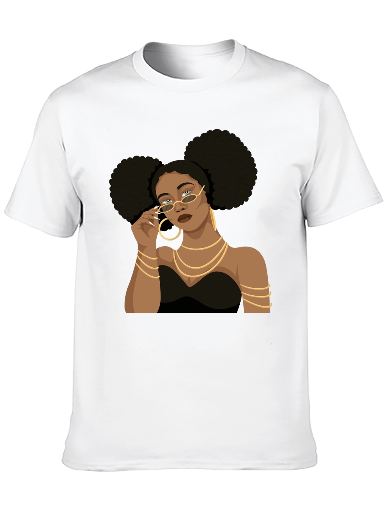 Afro Queen Graphic T-Shirt - Stylish & Bold