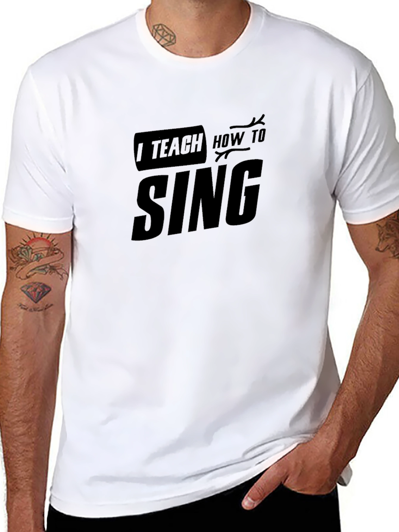 I Teach How To Sing Black T-Shirt