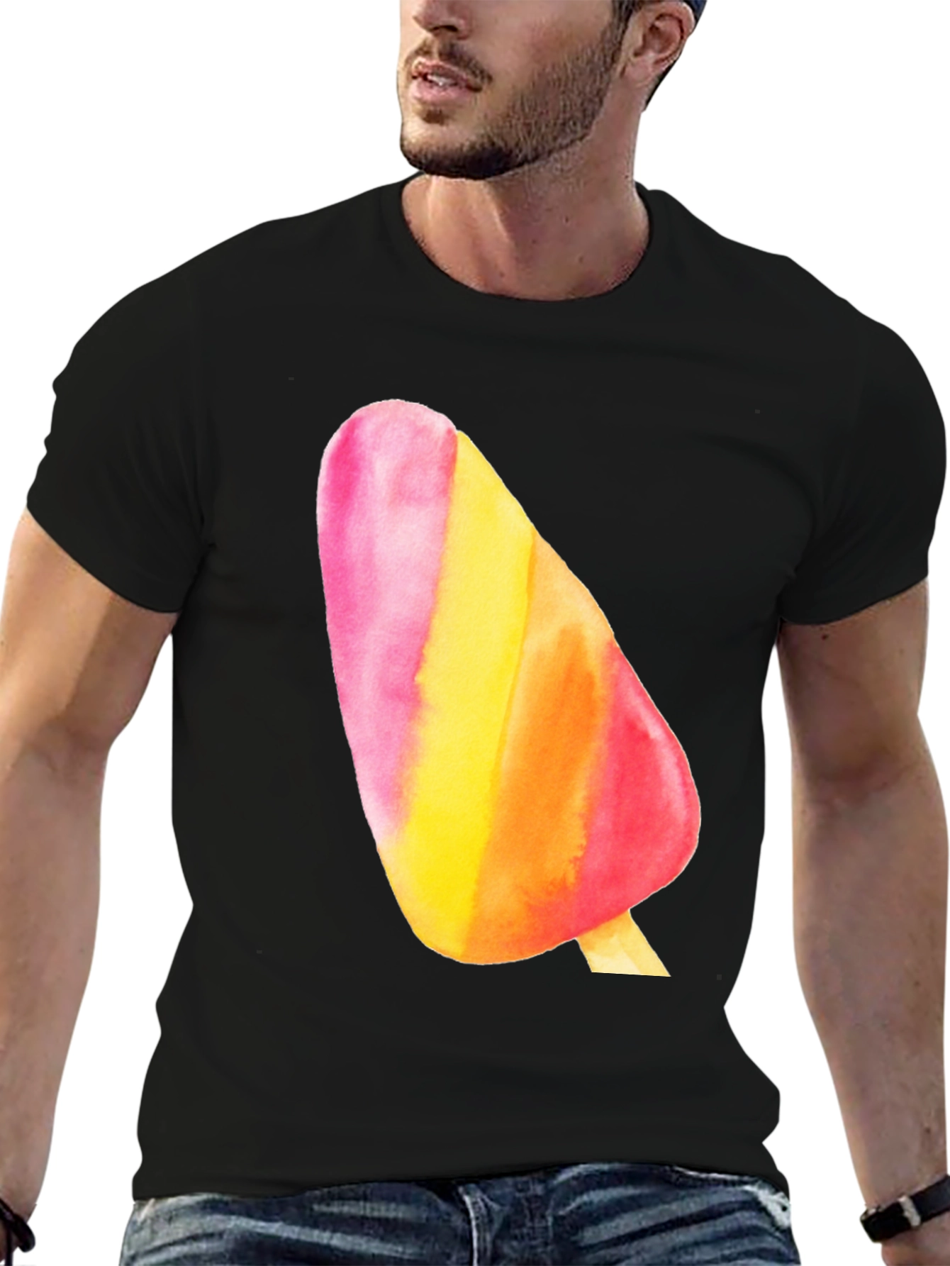 Retro Popsicle Graphic Tee - Summer Fun Shirt