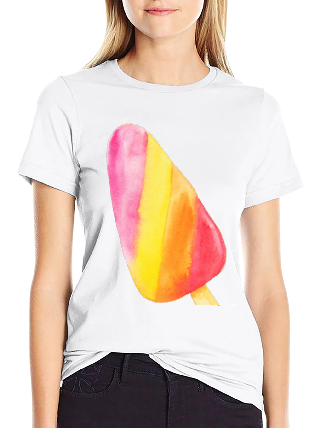 Retro Popsicle Graphic Tee - Summer Fun Shirt