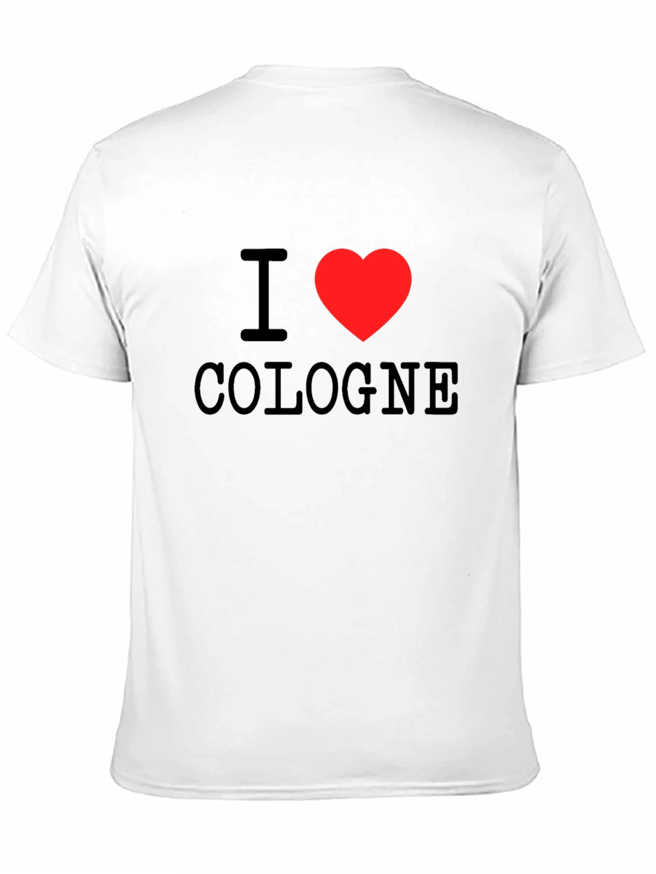 I Heart Cologne Graphic Tee - Black Cotton T-Shirt