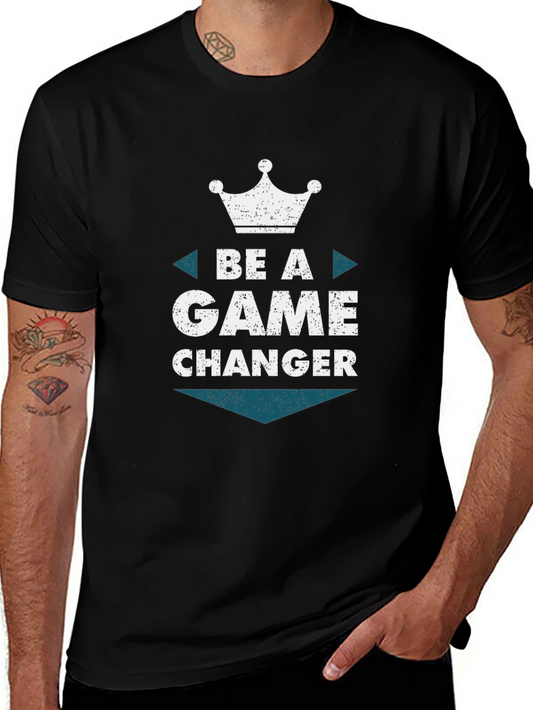 Be A Game Changer Black Graphic Tee