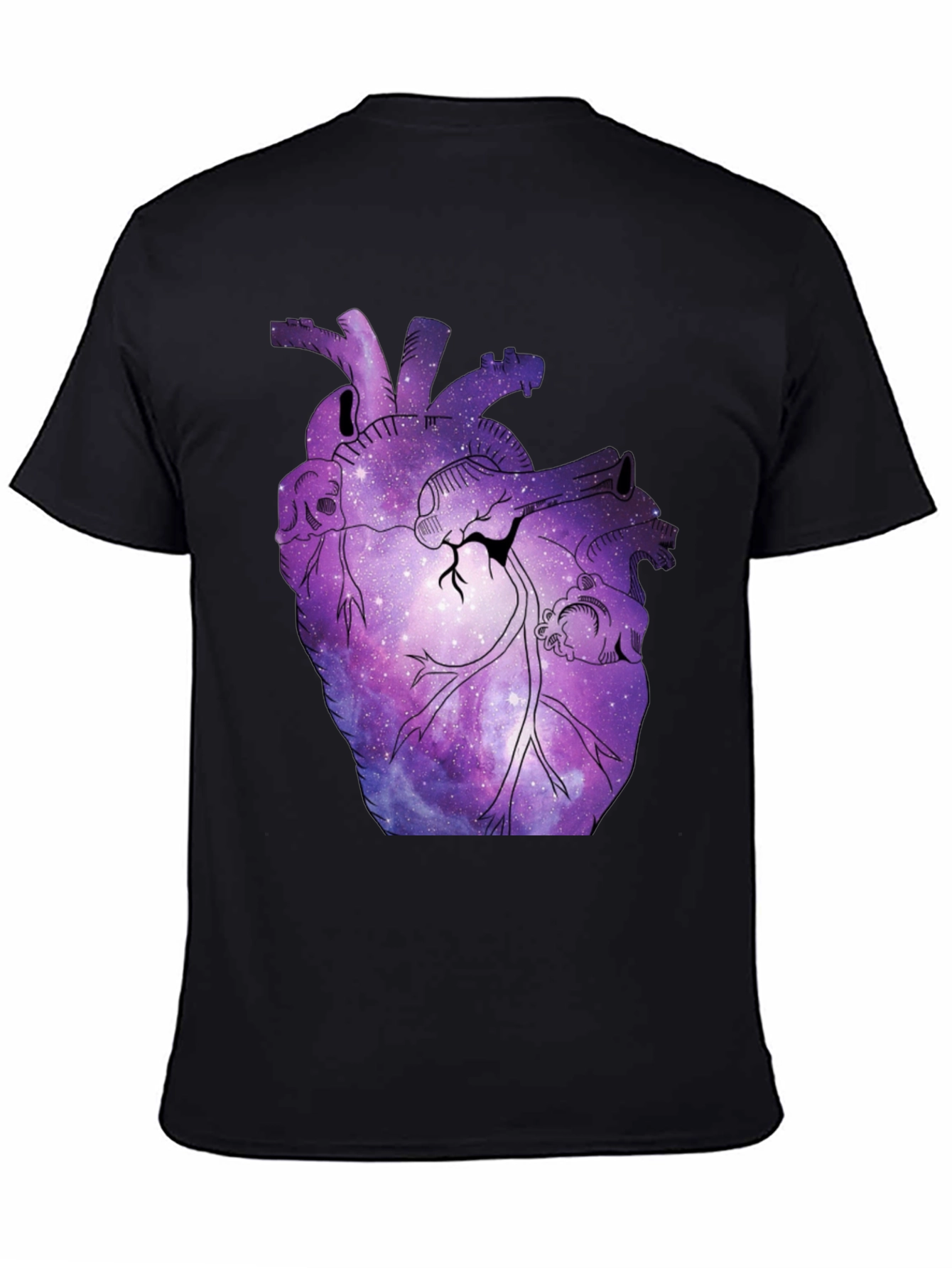 Galaxy Heart Graphic T-Shirt - Unique Space Design
