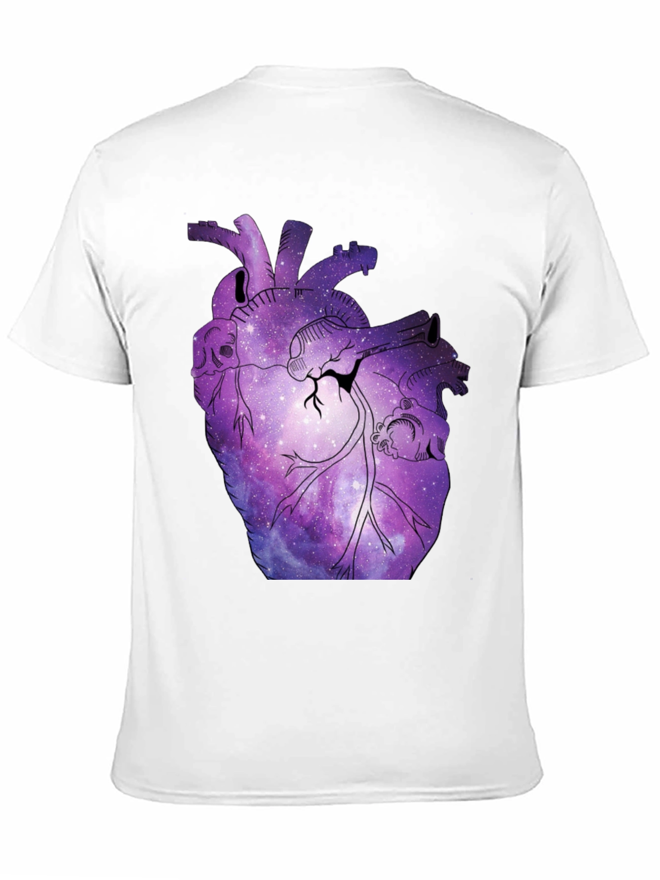 Galaxy Heart Graphic T-Shirt - Unique Space Design