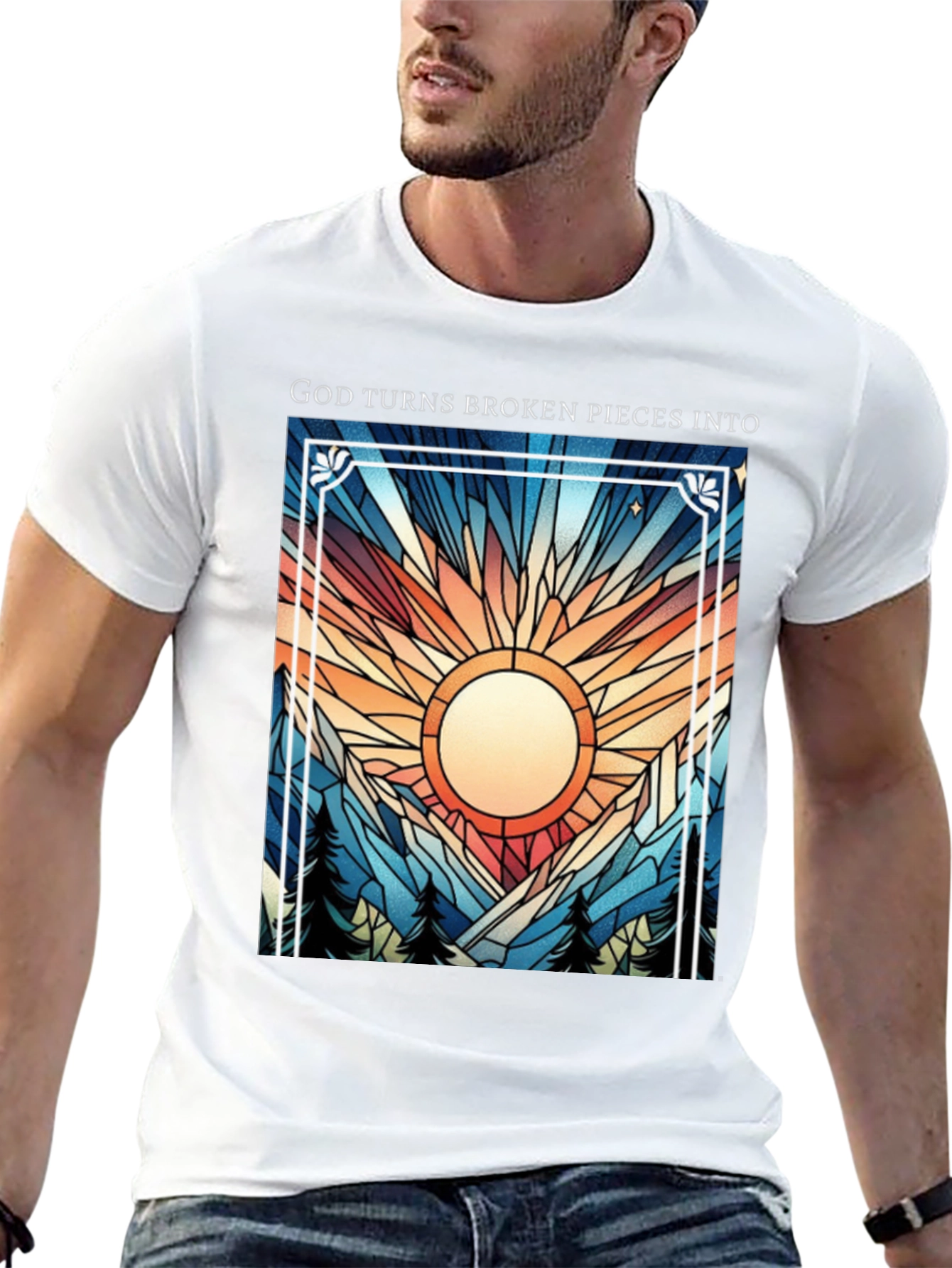 God Turns Broken Pieces Into T-Shirt