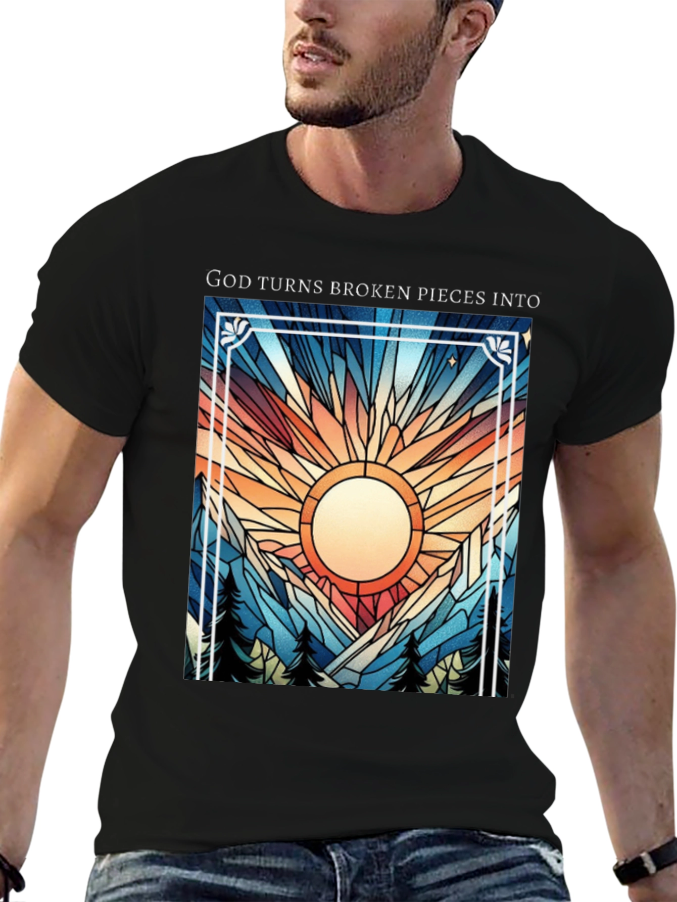God Turns Broken Pieces Into T-Shirt