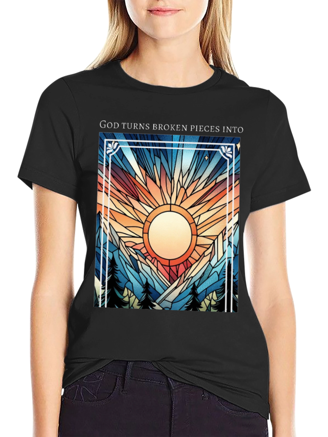 God Turns Broken Pieces Into T-Shirt