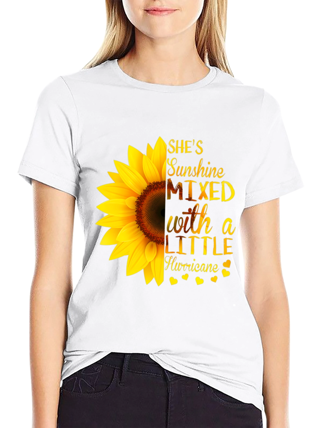 Shes Sunshine Sunflower Graphic Tee