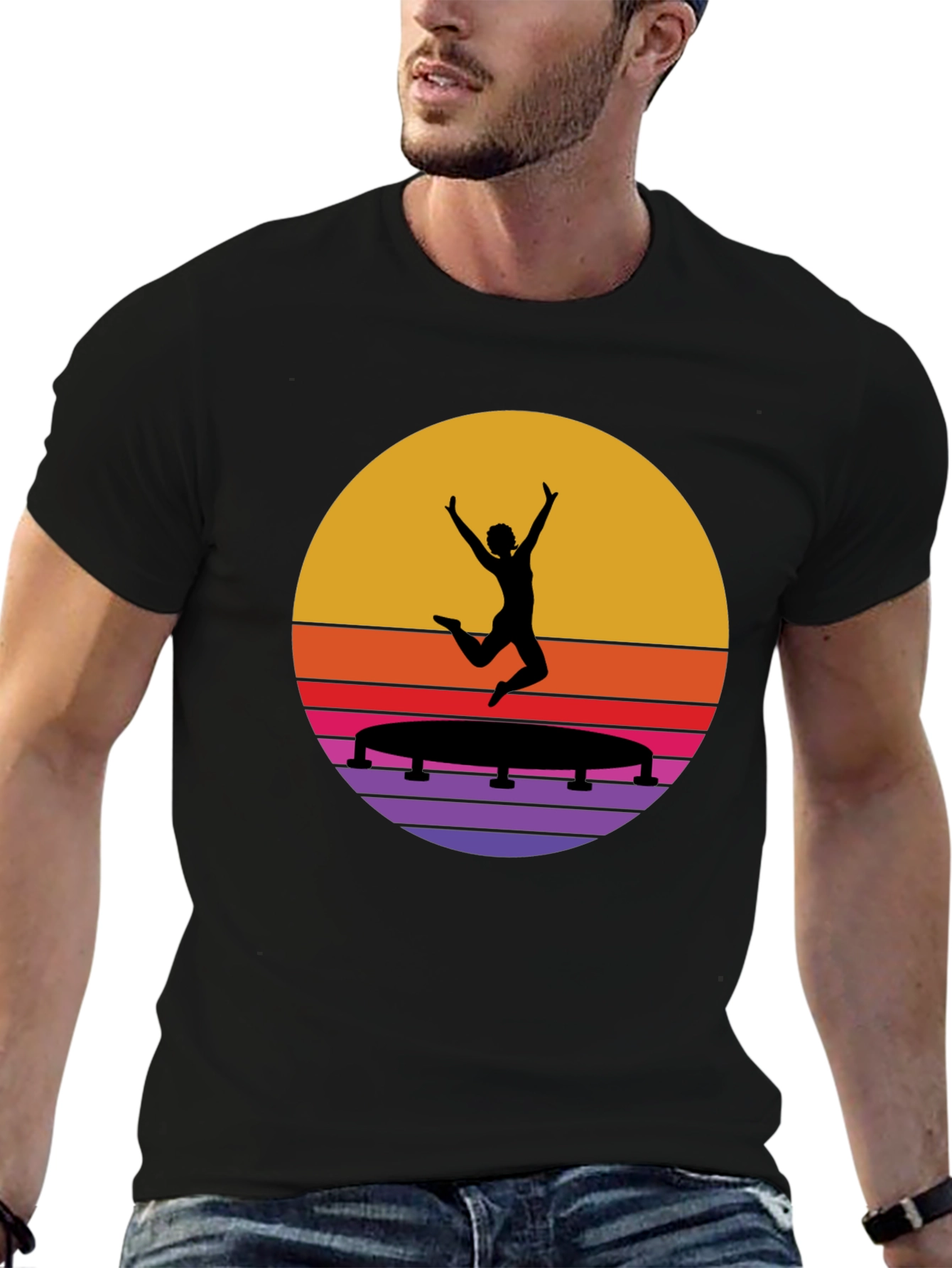 Retro Trampoline Jump T-Shirt