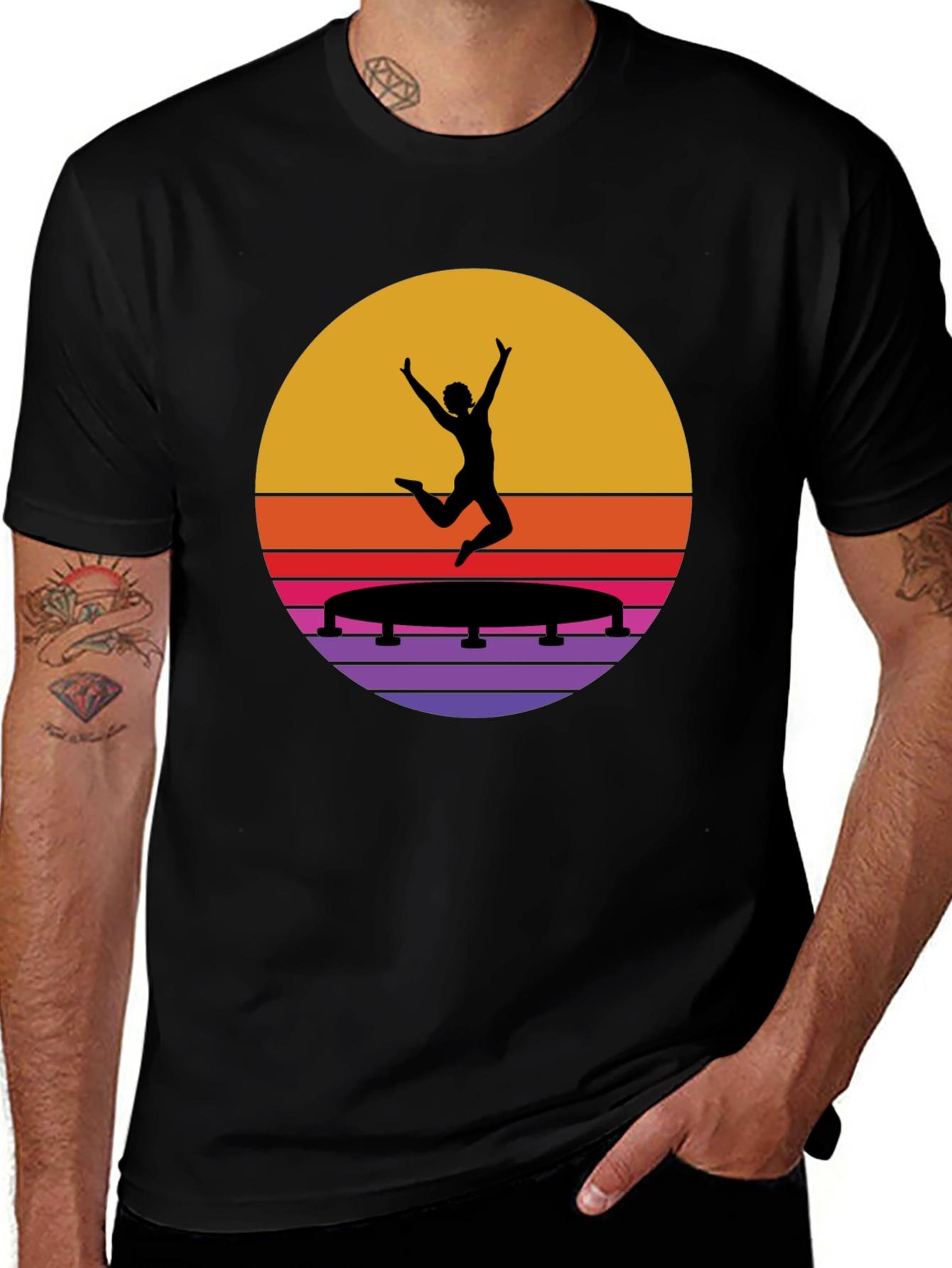 Retro Trampoline Jump T-Shirt