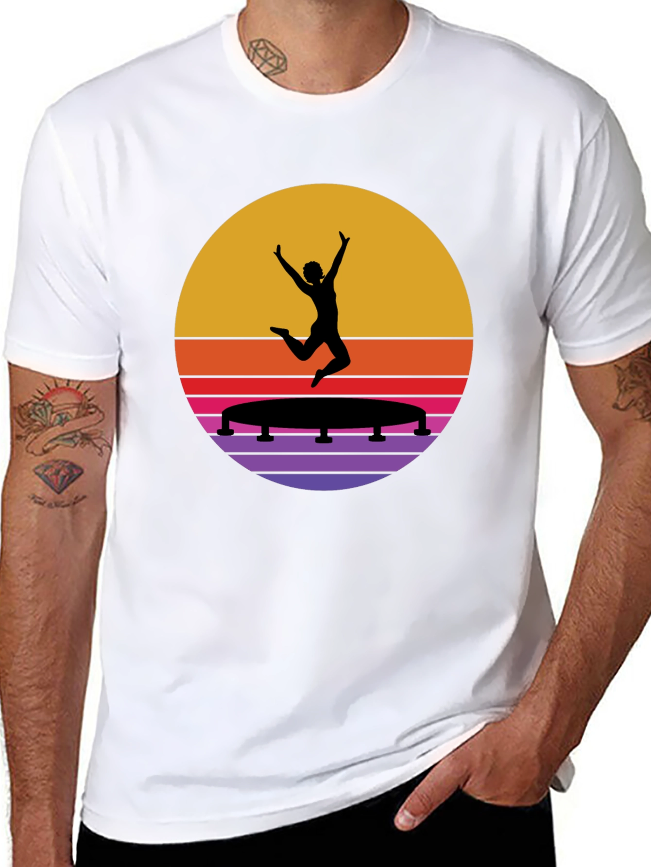 Retro Trampoline Jump T-Shirt