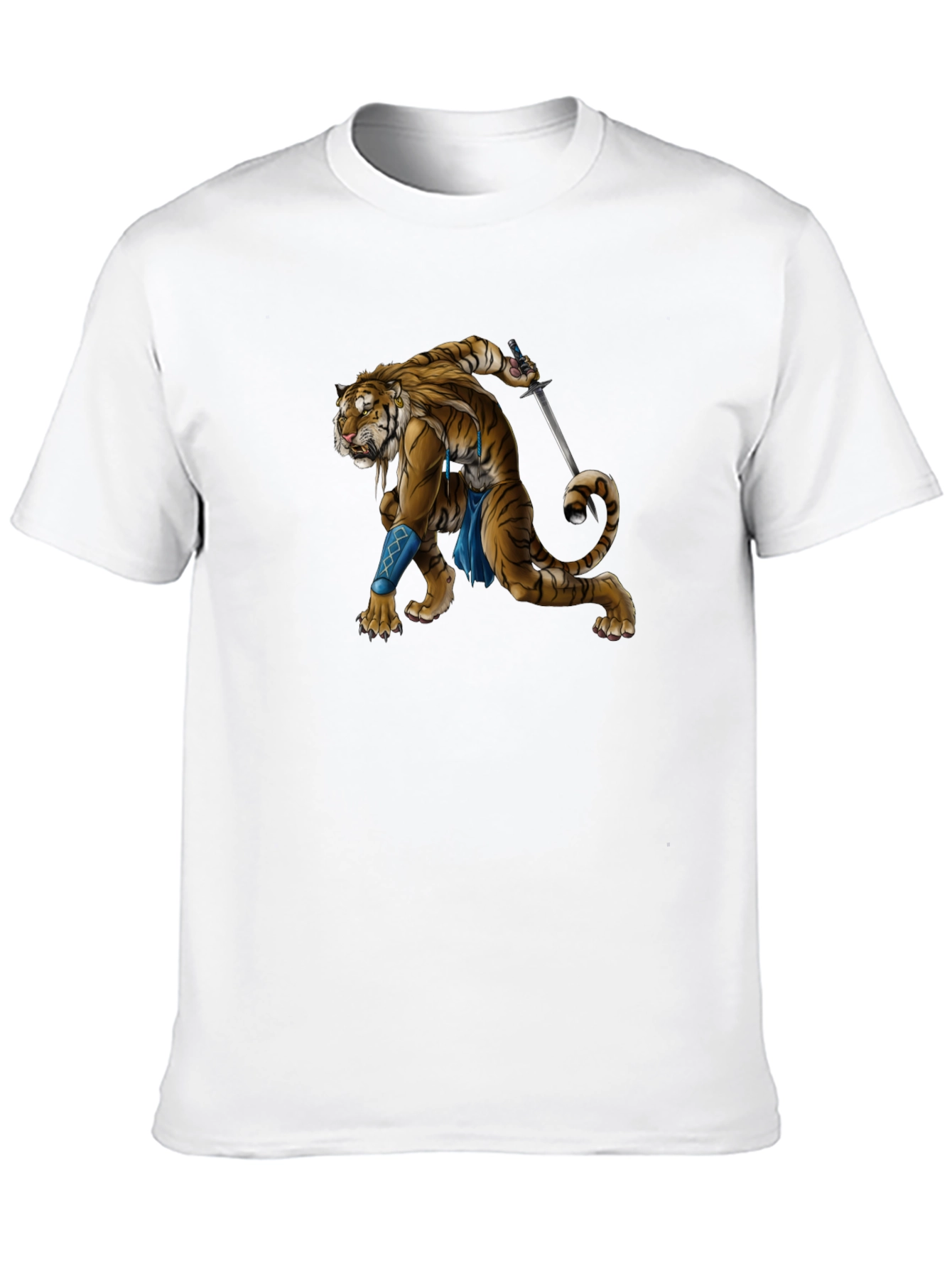 Warrior Tiger Graphic T-Shirt