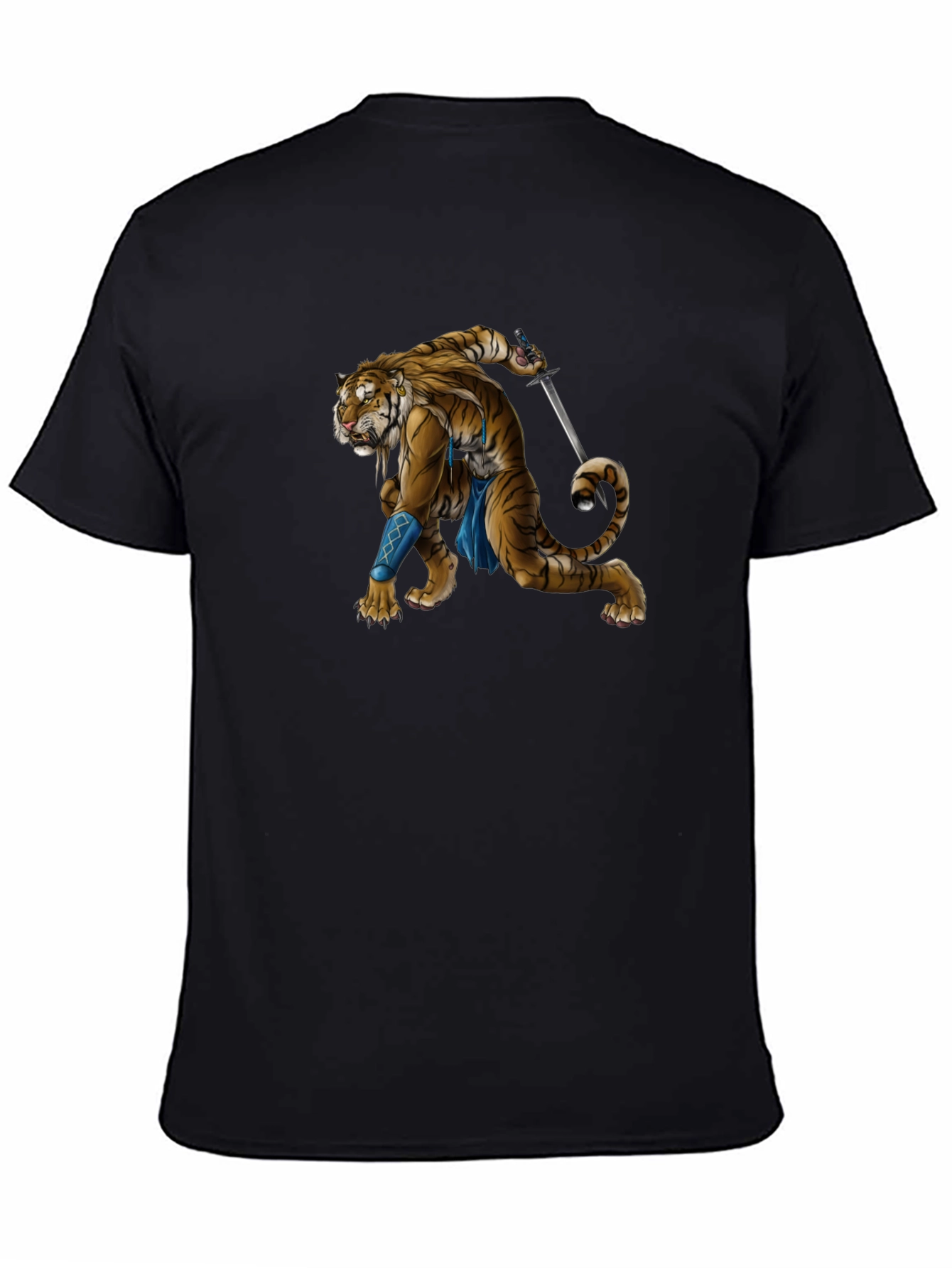 Warrior Tiger Graphic T-Shirt