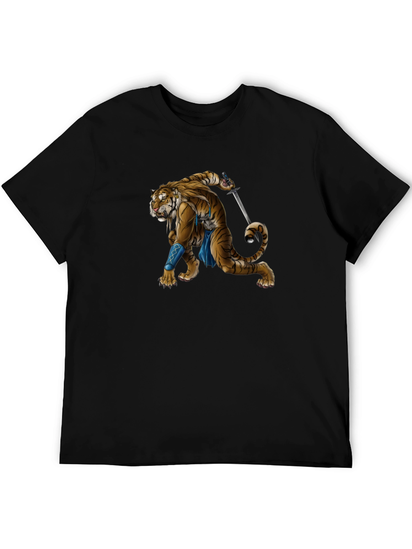 Warrior Tiger Graphic T-Shirt