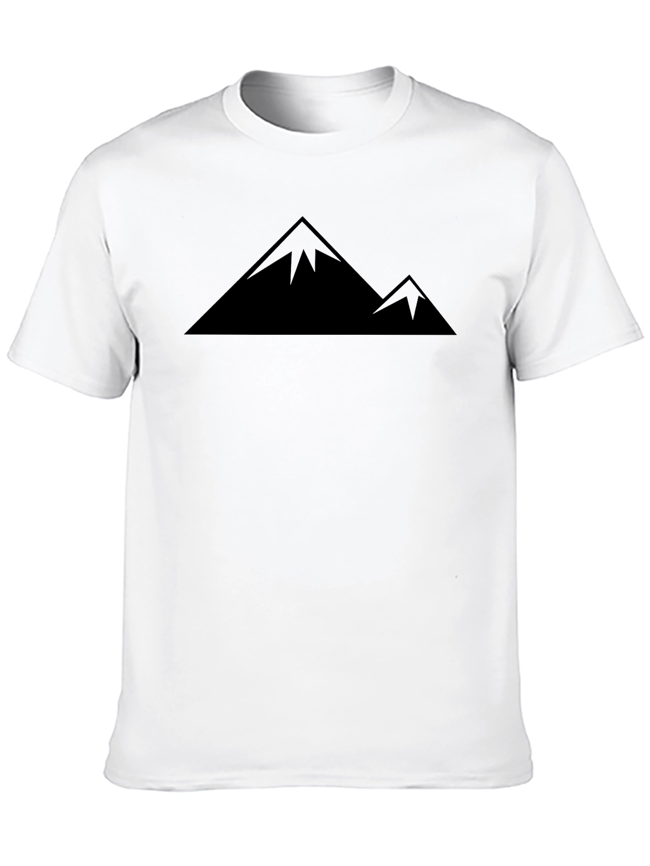 Mountain Peak Graphic Black T-Shirt
