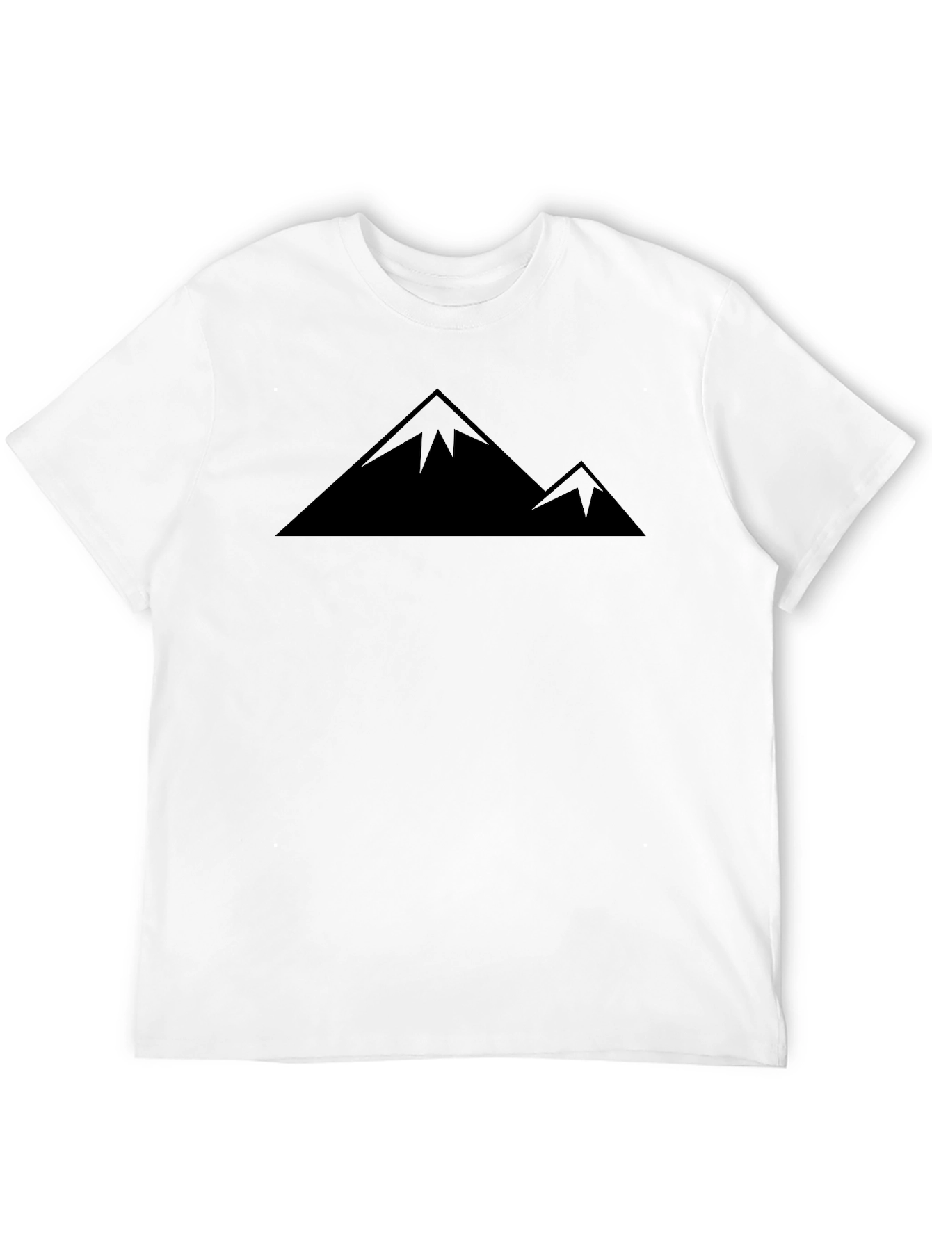 Mountain Peak Graphic Black T-Shirt