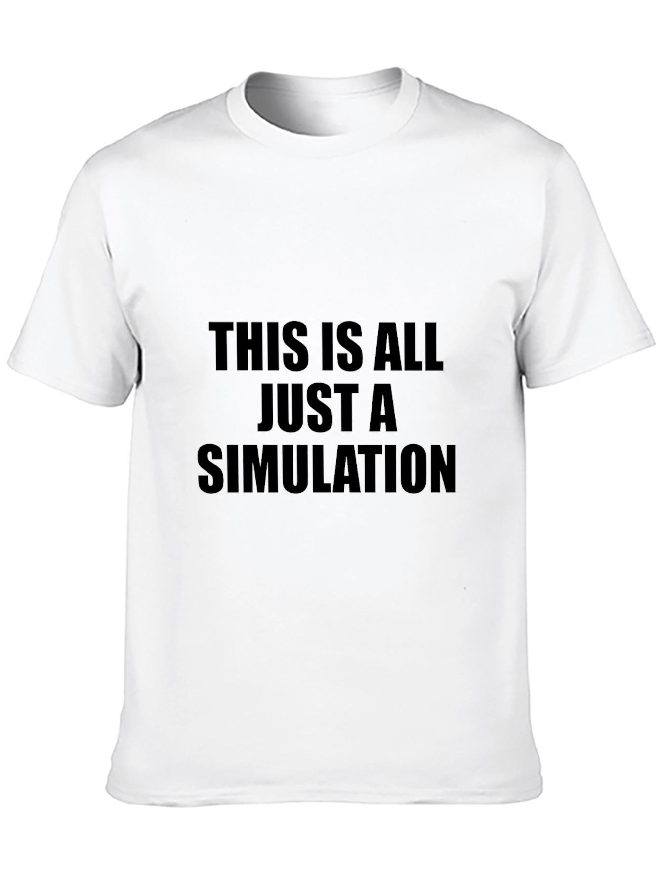 Simulation T-Shirt - Black Graphic Tee