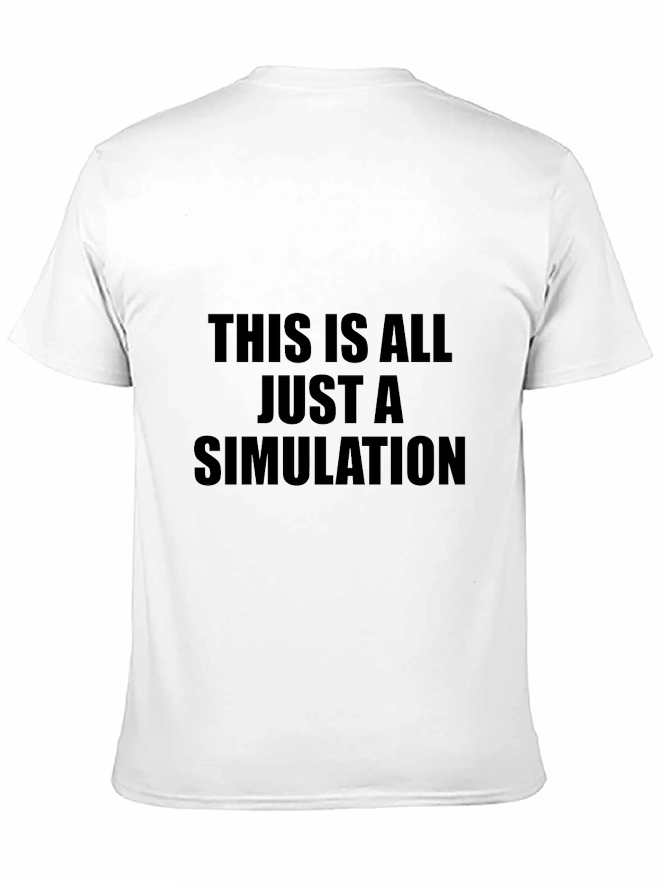 Simulation T-Shirt - Black Graphic Tee