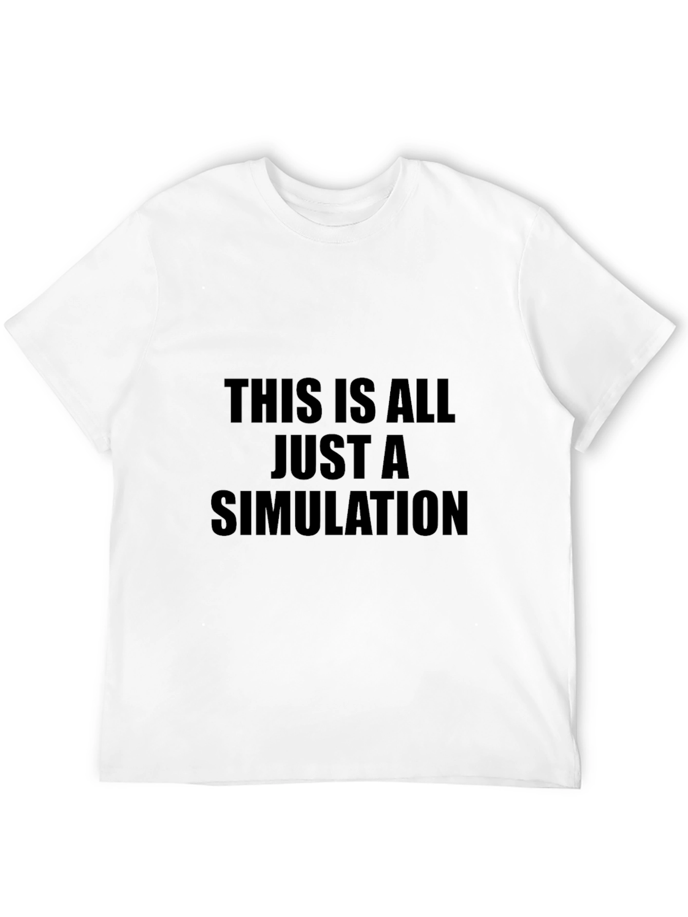 Simulation T-Shirt - Black Graphic Tee