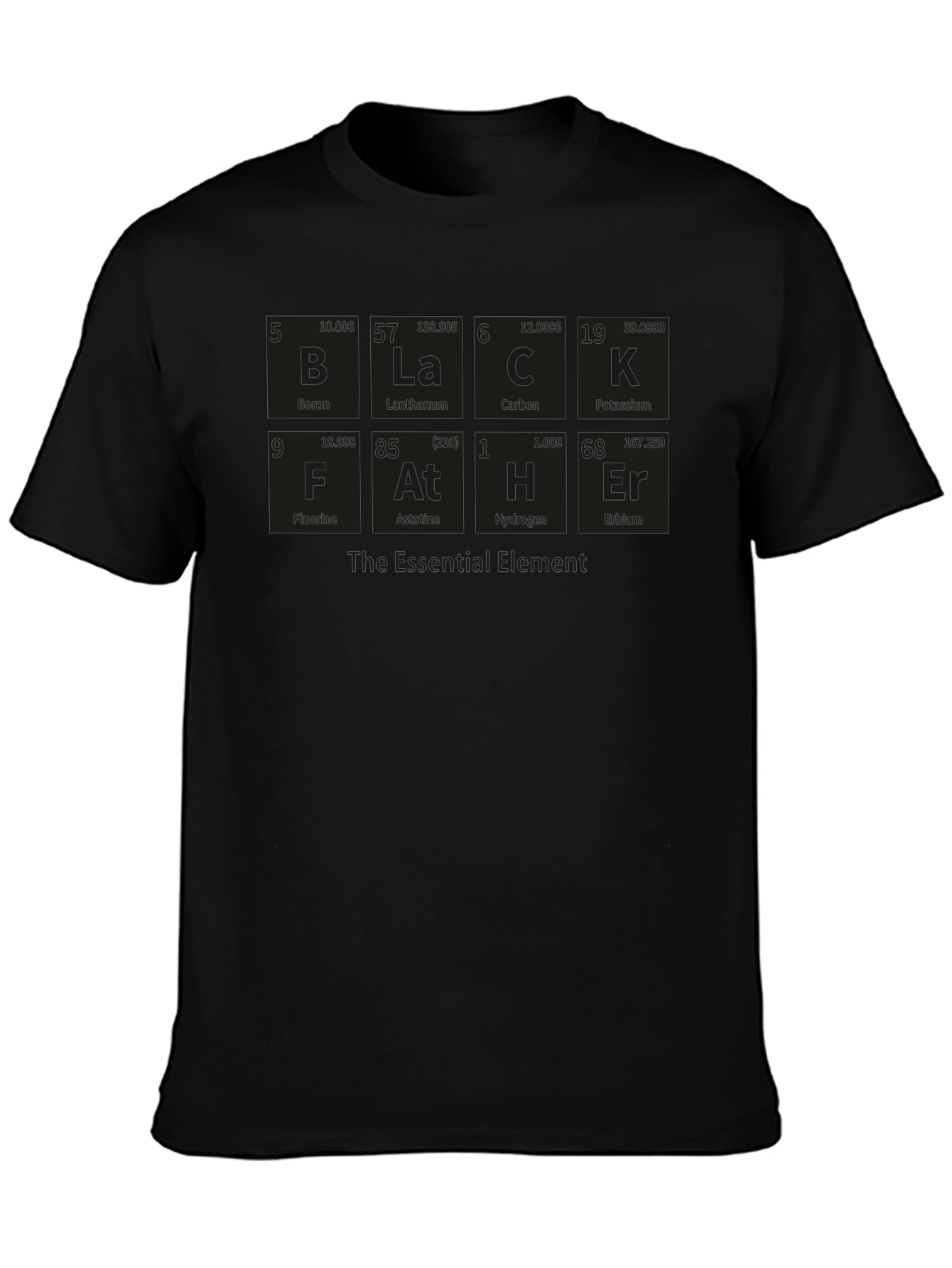 Black Father Periodic Table T-Shirt