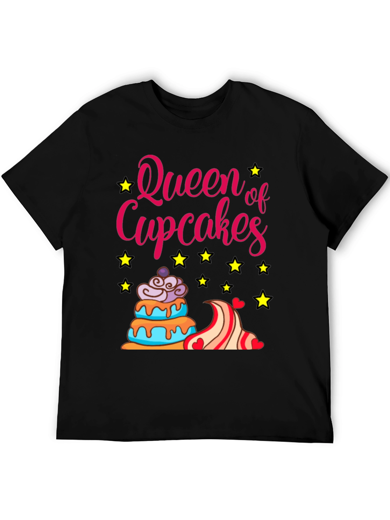 Queen of Cupcakes T-Shirt - Fun Graphic Tee
