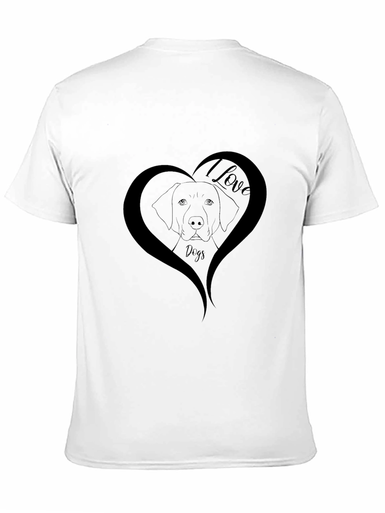 I Love Dogs T-Shirt - Heart Graphic Tee